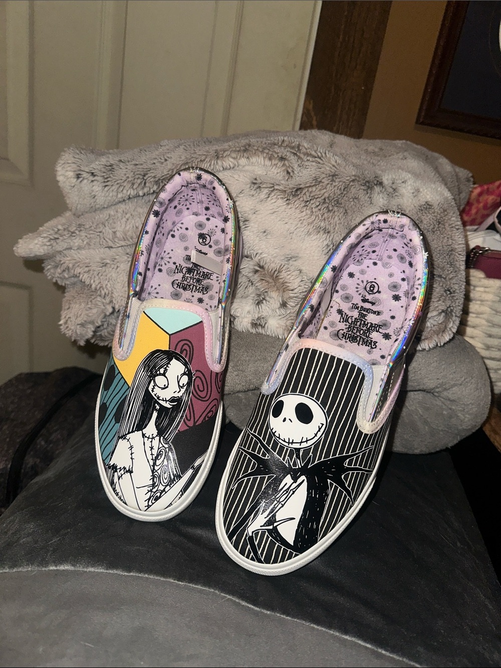 Woman’s Slip-On Shoes - Pink/Black